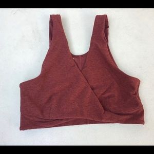 **SOLD**Joy Lab Sports Bra Burgundy Wrap Bra Top